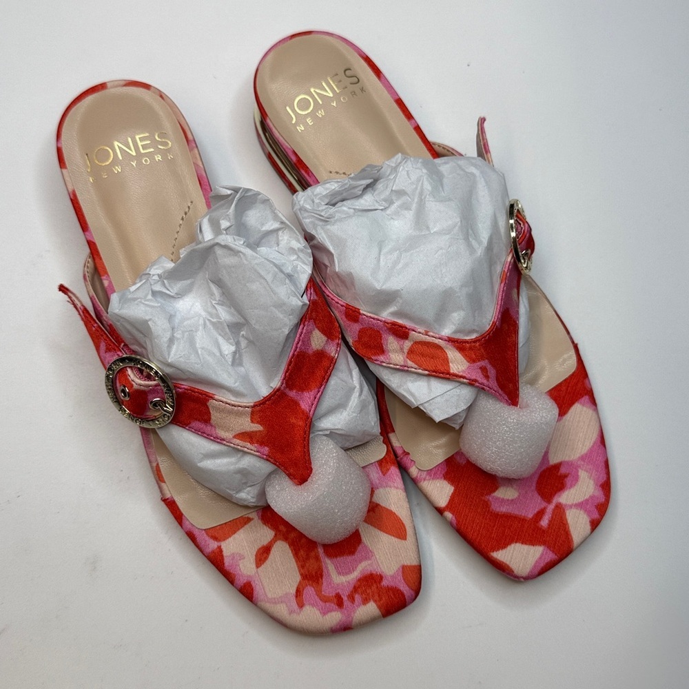 Jones New York Women's Verdree Thong Flat Sandals- Pink- Size 6 - Picture 7 of 9